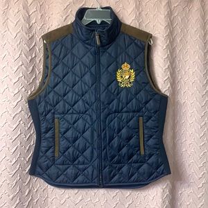 Brand New. Never Worn. Women’s Ralph Lauren navy vest. Size XL.